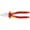Image de Knipex 02 06 225 VDE Pince universelle à forte démultiplication 225 mm DIN ISO 5746, DIN EN 60900