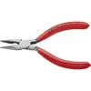 Image de Knipex 25 01 125 pour lélectronique et la mécanique de précision Pince plate à becs ronds droite Acier électrique Vanadium 125 mm