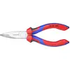 Image de Knipex 25 25 160 pour lélectronique et la mécanique de précision Pince plate à becs ronds coudée à 40° Acier Chrome-Vanadium 160 mm