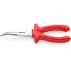 Image de Knipex Pince demi-ronde avec tranchant (pince bec de cigogne) chromée isolées par surmoulage, certifiées VDE 200 mm, 26 27 200