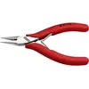 Image de Knipex 35 21 115 pour lélectronique et la mécanique de précision Pince plate à becs ronds droite Acier à outils 115 mm