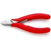 Image de Knipex Pince coupante de côté pour l'électronique avec charnière entrepassée avec gaines en plastique antidérapantes 115 mm, 77 01 115
