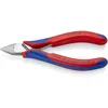 Image de Knipex Pince coupante de côté pour l'électronique avec charnière entrepassée avec poignées multimatières 130 mm, 77 42 130