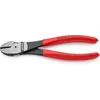 Image de Knipex Pince coupante de côté à forte démultiplication gainées en plastique 180 mm, 74 01 180