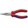 Image de Knipex 25 02 140 pour lélectronique et la mécanique de précision Pince plate à becs ronds droite Acier électrique Vanadium 140 mm