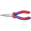 Image de Knipex 25 02 160 pour lélectronique et la mécanique de précision Pince plate à becs ronds droite Acier électrique Vanadium 160 mm