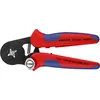 Image de Knipex Pince à sertir auto-ajustable pour embouts de câble avec accès latéral brunie, avec gaines bi-matière 180 mm 97 53 04 & Boîtiers d'assortiment avec embouts de câble isolés 97 99 906