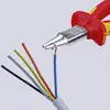 Image de Knipex 22 06 160 VDE Pince à bouts ronds droite Acier magnétique Chrome-Vanadium 160 mm