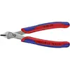 Image de Knipex Super-Knips 78 03 125 pour lélectronique et la mécanique de précision Pince coupante pour circuits imprimés sans facette 125 mm
