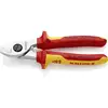 Image de Knipex 95 16 165 Pince coupe-câbles VDE Adapté pour (technique disolation) câbles en alu et en cuivre, à 1 ou plusieurs fils 15 mm 50 mm² 0
