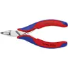 Image de Knipex 64 62 120 pour lélectronique et la mécanique de précision Pince coupante de biais avec facette 120 mm