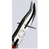 Image de Pince plate à becs ronds Knipex 25 21 160 pour lélectronique et la mécanique de précision coudée à 40° 160 mm