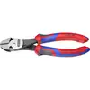 Image de Knipex TwinForce 73 72 180 pour latelier Pince coupante diagonale à forte démultiplication avec facette 180 mm