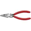 Image de Pince pointue atramentisée noire avec revêtement plastique 145 mm Knipex 08 21 145