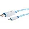 Image de Schwaiger LKL100M 532 Câble Micro USB pour Smartphone/Lecteur MP3 0,8 m Blanc
