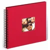 Image de walther design Album Photo Rouge 30 x 30 cm Album Spirale avec découpe de Couverture, Fun SA-110-R