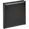 Image de Walther Design Album photo noir 28 x 30,5 cm similicuir avec surpiqûres sur tout le pourtour, deluxe FA-386-B