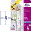 Image de Avery-Zweckform MD4001 Etiquette pour bouteilles 90 x 120 mm papier blanc 20 pc(s) fixation permanente imprimante à jet dencre