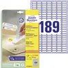Image de Etiquette universelles Avery-Zweckform L4731REV-25 25.4 x 10 mm papier blanc 5760 pc(s) décollable