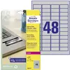 Image de Avery-Zweckform L6009-20 Etiquette plaques signalétiques 45.7 x 21.2 mm film de polyester argent 960 pc(s) fixation permanente imprimante laser, photocopieuse,