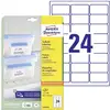 Image de Avery-Zweckform L7970-25 Etiquette pour produits surgelés 63.5 x 33.9 mm papier blanc 600 pc(s) fixation permanente imprimante à jet dencre, imprimante laser,