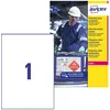 Image de Avery Étiquettes Ultra-Résistantes Polyéthylène - 10 Étiquettes Autocollantes 210 x 297 mm - Compatible Imprimante Étiquette Autocollante Laser
