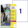 Image de Etiquette plastique Avery-Zweckform L7917-10 210 x 297 mm film de polyéthylène blanc 10 pc(s) fixation permanente