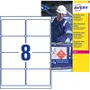 Image de Avery L7914-10 80 étiquettes blanches ultra-résistantes et étirables