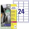 Image de Etiquette plastique Avery-Zweckform L7912-10 63.5 x 33.9 mm film de polyéthylène blanc 240 pc(s) fixation permanente