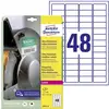 Image de Etiquette plastique Avery-Zweckform L7911-10 45.7 x 21.1 mm film de polyéthylène blanc 480 pc(s) fixation permanente