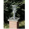 Image de Lampadaire extérieur Brilliant York 60 W acier inoxydable 40 cm