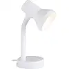 Image de Lampe de table Brilliant Junior 40 W bras pivotant blanc