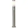 Image de Lampadaire extérieur avec détecteur de mouvements Brilliant 43699/82 Chorus LED E27 10 W acier inoxydable