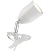 Image de Brilliant Lampe Leo LED lampe à pince blanche | 1x LED-PAR51, GU10, ampoule LED à réflecteur 3W incluse, (300lm, 2700K) | Avec interrupteur intermédiaire à cordon [classe énergétique F]