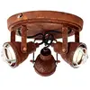 Image de Brilliant lampe Bente Spotrondell 3flg couleur rouille | 3x PAR51, GU10, 4W, adapté aux lampes à réflecteur (non incluses) | Échelle A ++ à E | Têtes pivotantes