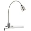 Image de Brilliant LED Klemmleuchte in nickel chrom mit Flexarm & Kippschalter flexible Klemmlampe, Leselampe Schreibtischlampe Bettlampe mit 3 Watt und 300 Lumen, 3000K warmweiß inkl. LED