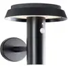 Image de Brilliant Alvero G40430/06 Applique solaire extérieure avec détecteur de mouvement LED LED intégrée 4 W noir