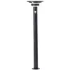 Image de Lampadaire dextérieur solaire avec détecteur de mouvements Brilliant G40407/06 Garvina Module LED LED intégrée 3 W noir