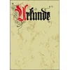 Image de Sigel DP548 Lot de 12 feuilles de papier cartonné A4 85 g style calligraphie "Urkunde" en langue allemande (Import Allemagne)