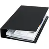 Image de Sigel VZ300 Classeur à anneaux pour cartes de visite 200 cartes (l x H x P) 147 x 265 x 44 mm noir (mat) matière plastique