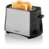 Image de Cloer 3410 Grille-Pain pour 2 tranches de toast, support pour petits pains intégré, Élevateur de tranches de pain, Tiroir à miette, 825 W, Boîtier métallique laqué argent