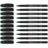 Image de Schneider Topball 845 Lot de 10 Rollers à encre avec pointe conique en acier ultra fine Encre vert