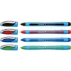 Image de Schneider 75020 Blister de 4 stylos à bille Large Noir/Rouge/Bleu/Vert