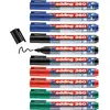 Image de edding 360 Marqueur pour tableaux blancs - multi-couleur - 10 stylos - pointe ronde 1,5-3 mm - feutre effaçable - pour tableaux blanc, magnétique, mémo et chevalet de conférence - rechargeable