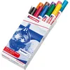 Image de edding 750 Marqueur peinture brillante - multi-couleur - 10 feutres peinture brillante - pointe ronde 2-4mm - pour dessin, coloriage, scrapbooking - étanche, très opaque