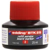 Image de edding BTK 25 Recharge d'encre marqueurs pour tableaux blancs - rouge - 25 ml - système de capillarité, pour recharger rapidement presque tous les marqueurs pour tableaux blancs edding