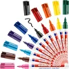 Image de edding 400 Marqueur permanent - multicolor - 10 stylos - pointe ronde fine 1 mm - sèche vite, résiste à l'eau et aux frottements - pour carton, plastique, bois, métal, verre