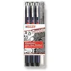 Image de edding 1800/2185 handlettering starter set - set de 4 stylos - parfait pour les artistes ou les débutants, usage professionnel ou personnel, idéal pour les lettrages créatifs et l'art de la lettre