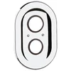 Image de Grohe Rosace Ovale 47188000, Argent