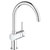 Image de GROHE Robinet de cuisine évier Minta, robinet avec bec en forme de U, pivotant à 360°, installation et nettoyage facile, chromé, 32917000 (Import Allemagne)